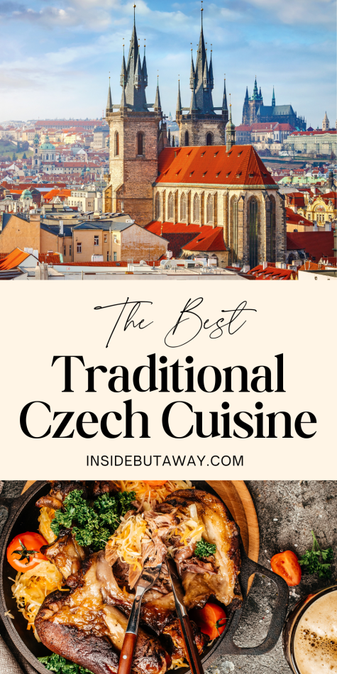 plate of traditional czech food in prague