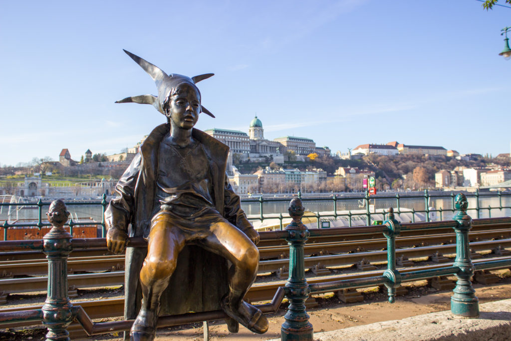 Bronze Statue in Budapest, Hungary