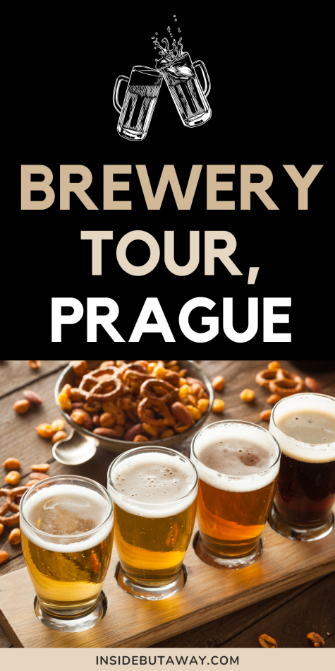 a selection of beers from the prague brewery tour