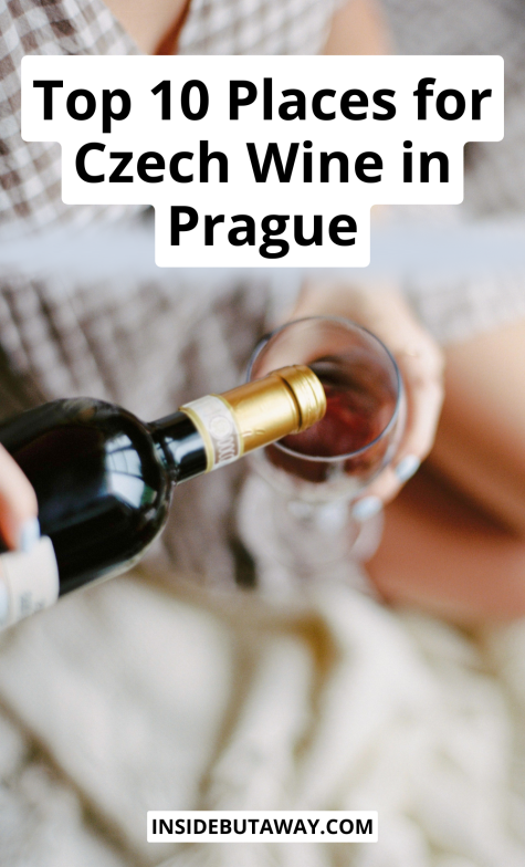 person pouring wine at a wine tasting in prague