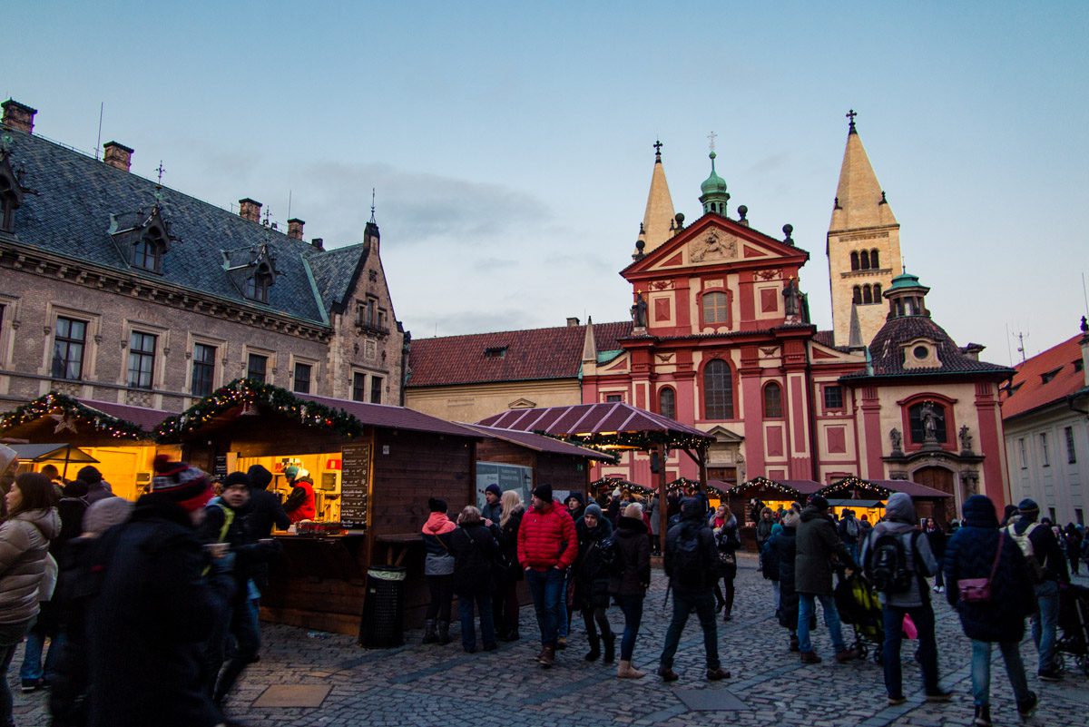 Prague Castle Christmas Market. 