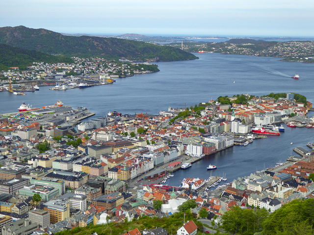 View from Mt. Floyen in Bergen