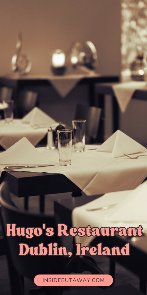 restaurant interior with with white tablecloths and napkins dublin ireland